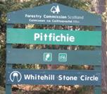 Pitfichie MTB Trail Sign