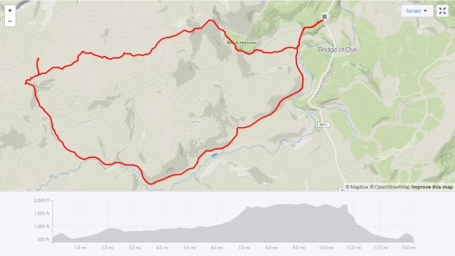 Clachnaben MTB trail map