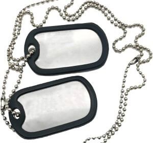 personalised dog tags ICE