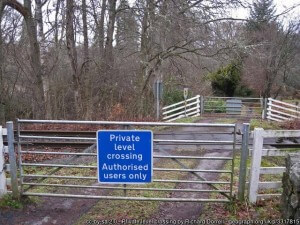 private level crossing by Richard Dorrell