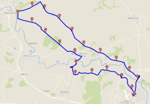 Dyce to Hatton of Fintray Cycle Route